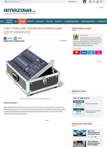 Amazona.de Test: Thon 19 Zoll Koffer 8 HE Live Amazona.de Test: Thon 19 Zoll Koffer 8 HE Live
