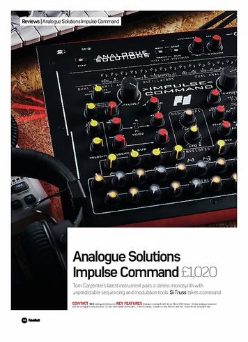 Future Music Analogue Solutions Impulse Command Future Music Analogue Solutions Impulse Command