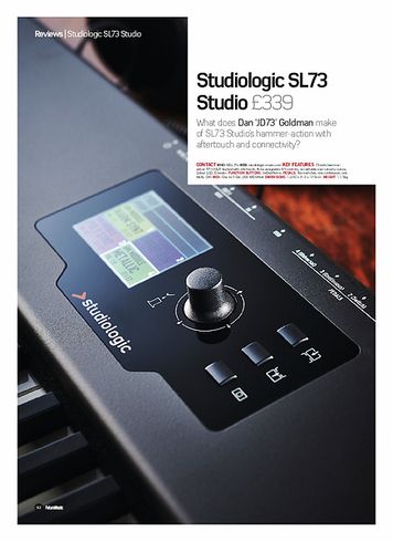 Future Music Studiologic SL73 Studio Future Music Studiologic SL73 Studio
