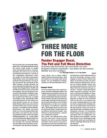 Gitarre & Bass Fender Engager Boost, The Pelt und Full Moon Distortion Gitarre & Bass Fender Engager Boost, The Pelt und Full Moon Distortion