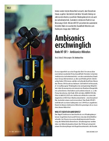 Sound & Recording Røde NT-SF1 Sound & Recording Røde NT-SF1