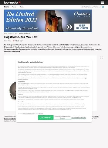 Bonedo.de Hagstrom Ultra Max Bonedo.de Hagstrom Ultra Max
