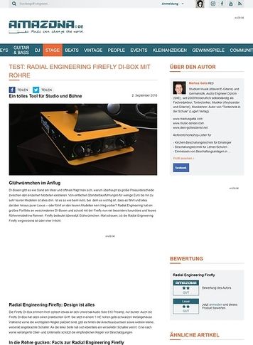 Amazona.de Radial Engineering Firefly Amazona.de Radial Engineering Firefly