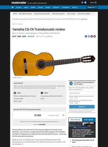 MusicRadar.com Yamaha CG-TA TransAcoustic MusicRadar.com Yamaha CG-TA TransAcoustic