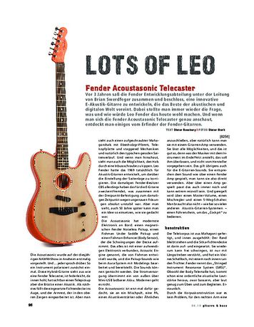 Gitarre & Bass Fender Acoustasonic Telecaster Gitarre & Bass Fender Acoustasonic Telecaster