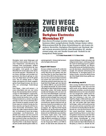 Gitarre & Bass Darkglass Electronics Microtubes X7 Gitarre & Bass Darkglass Electronics Microtubes X7
