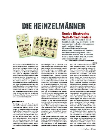 Gitarre & Bass Keeley Electronics Verb-O-Trem-Pedale Gitarre & Bass Keeley Electronics Verb-O-Trem-Pedale