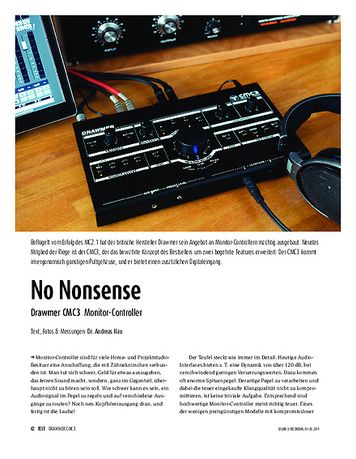 Sound & Recording Drawmer CMC3 Sound & Recording Drawmer CMC3