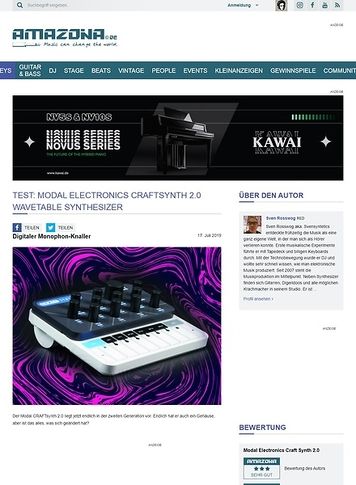Amazona.de Modal Electronics CRAFTsynth 2.0 Amazona.de Modal Electronics CRAFTsynth 2.0