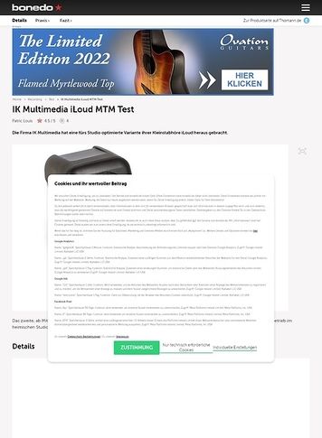 Bonedo.de IK Multimedia iLoud MTM Bonedo.de IK Multimedia iLoud MTM