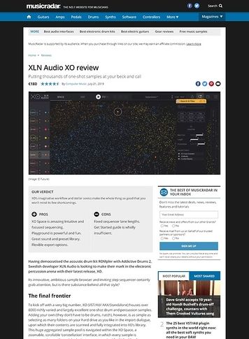 MusicRadar.com XLN Audio XO MusicRadar.com XLN Audio XO
