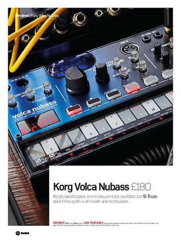 Future Music Korg Volca Nubass Future Music Korg Volca Nubass