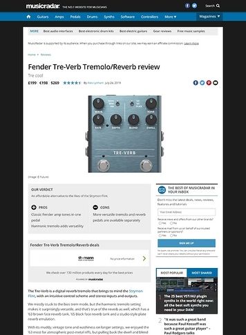 MusicRadar.com Fender Tre-Verb MusicRadar.com Fender Tre-Verb