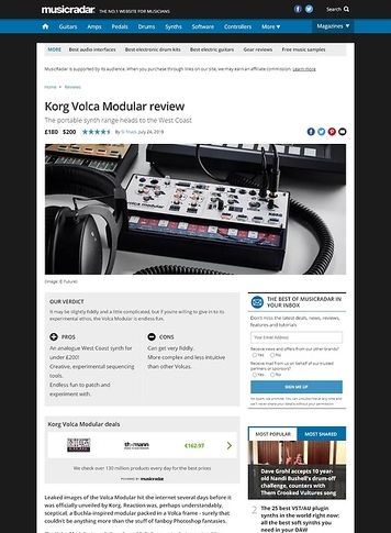 MusicRadar.com Korg Volca Modular MusicRadar.com Korg Volca Modular