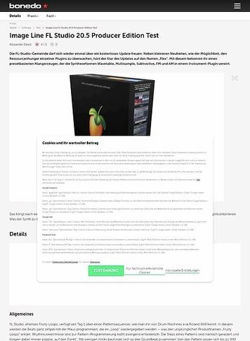 Bonedo.de Image Line FL Studio 20.5 Bonedo.de Image Line FL Studio 20.5