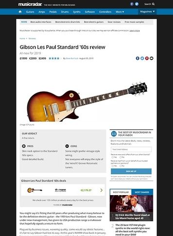 MusicRadar.com Gibson Les Paul Standard '60s MusicRadar.com Gibson Les Paul Standard '60s