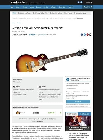 MusicRadar.com Gibson Les Paul Standard '60s MusicRadar.com Gibson Les Paul Standard '60s