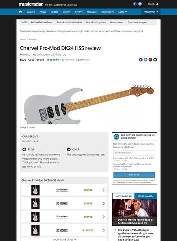 MusicRadar.com Charvel Pro-Mod DK24 HSS MusicRadar.com Charvel Pro-Mod DK24 HSS
