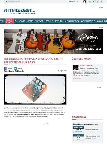 Amazona.de Electro Harmonix Bass Mono Synth Amazona.de Electro Harmonix Bass Mono Synth
