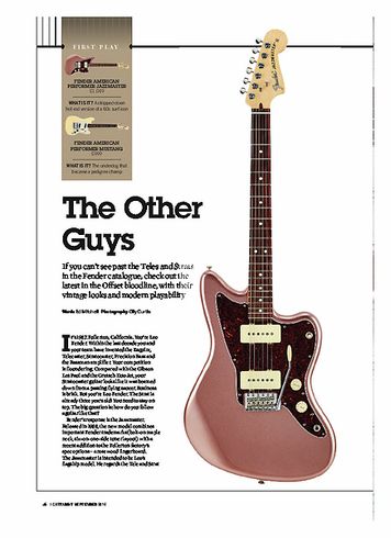 Guitarist Fender American Performer Mustang Guitarist Fender American Performer Mustang