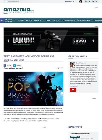 Amazona.de Eastwest Hollywood Pop Brass Amazona.de Eastwest Hollywood Pop Brass