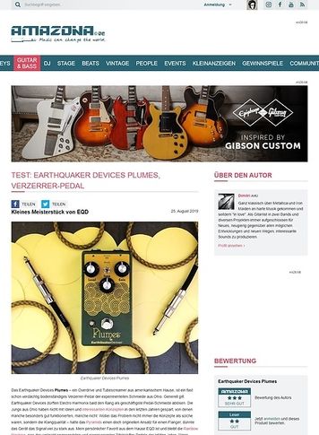 Amazona.de Earthquaker Devices Plumes Amazona.de Earthquaker Devices Plumes
