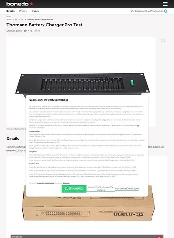 Bonedo.de Thomann Battery Charger Pro Bonedo.de Thomann Battery Charger Pro