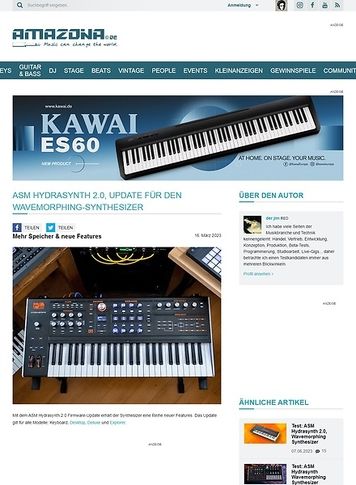 Amazona.de ASM Hydrasynth Amazona.de ASM Hydrasynth