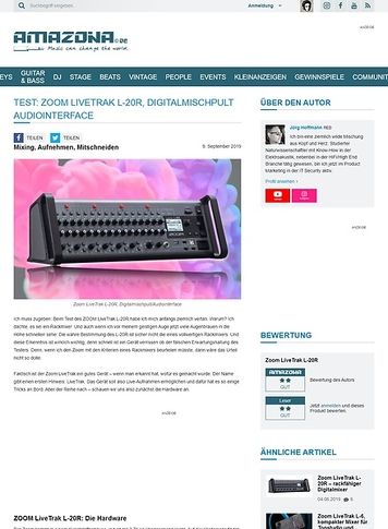 Amazona.de Zoom LiveTrak L-20R Amazona.de Zoom LiveTrak L-20R