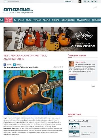 Amazona.de Fender Acoustasonic Tele Amazona.de Fender Acoustasonic Tele