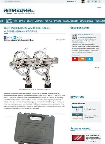 Amazona.de Warm Audio WA-84 Stereo-Set Amazona.de Warm Audio WA-84 Stereo-Set