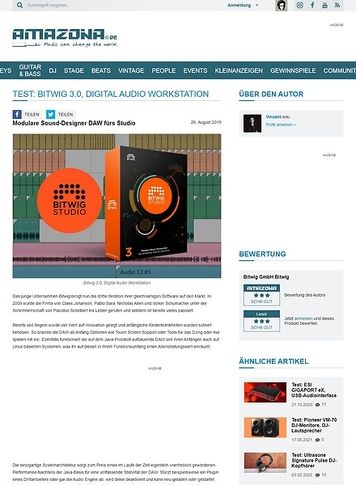 Amazona.de Bitwig 3.0 Amazona.de Bitwig 3.0