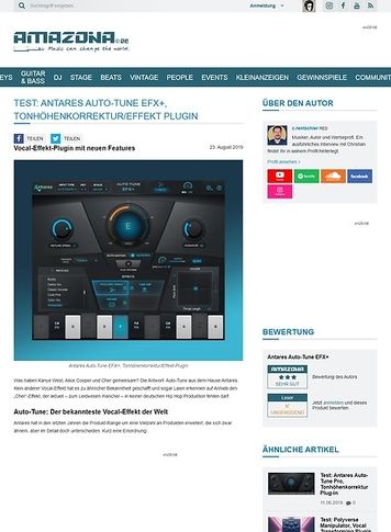 Amazona.de Antares Auto-Tune EFX+ Amazona.de Antares Auto-Tune EFX+