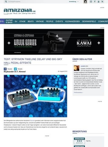 Amazona.de Strymon Timeline und Big Sky Amazona.de Strymon Timeline und Big Sky