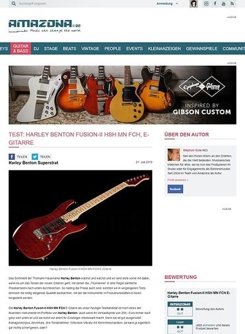 Amazona.de Harley Benton Fusion-II HSH MN Amazona.de Harley Benton Fusion-II HSH MN