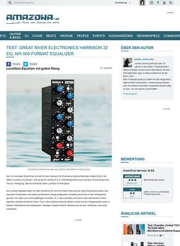 Amazona.de Great River Electronics Harrison 32 EQ Amazona.de Great River Electronics Harrison 32 EQ