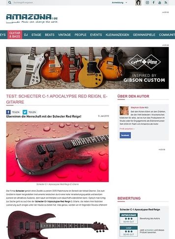 Amazona.de Schecter C-1 Apocalypse Red Reign Amazona.de Schecter C-1 Apocalypse Red Reign