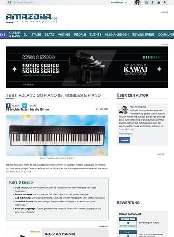 Amazona.de Roland Go Piano 88 Amazona.de Roland Go Piano 88