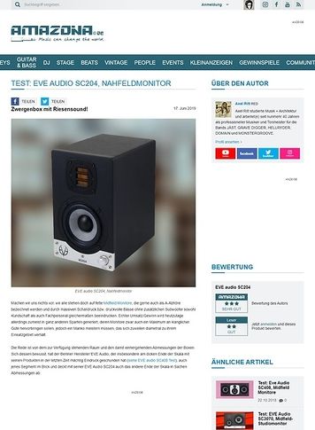 Amazona.de EVE audio SC204 Amazona.de EVE audio SC204