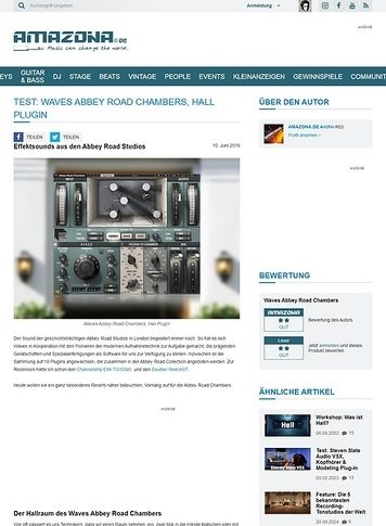 Amazona.de Waves Abbey Road Chambers Amazona.de Waves Abbey Road Chambers