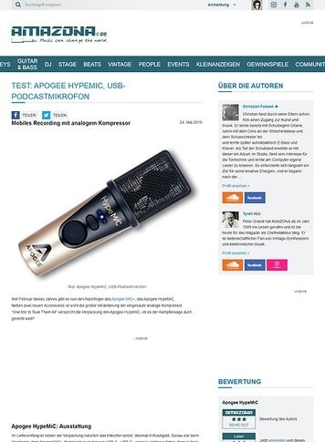 Amazona.de Apogee HypeMiC Amazona.de Apogee HypeMiC