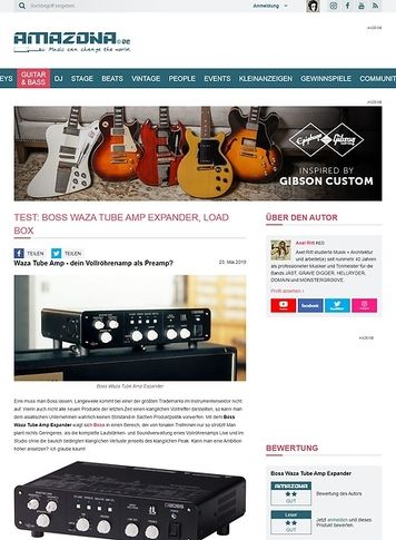 Amazona.de Boss Waza Tube Amp Expander Amazona.de Boss Waza Tube Amp Expander