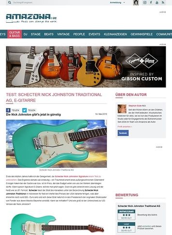 Amazona.de Schecter Nick Johnston Traditional Amazona.de Schecter Nick Johnston Traditional