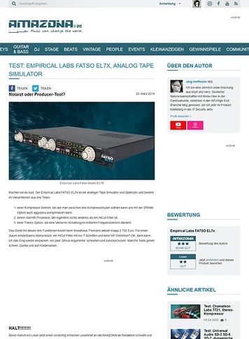 Amazona.de Empirical Labs FATSO EL7x Amazona.de Empirical Labs FATSO EL7x