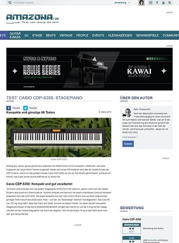 Amazona.de Casio CDP-S350 Amazona.de Casio CDP-S350