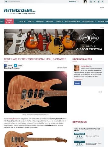 Amazona.de Harley Benton Fusion-II HSH Amazona.de Harley Benton Fusion-II HSH