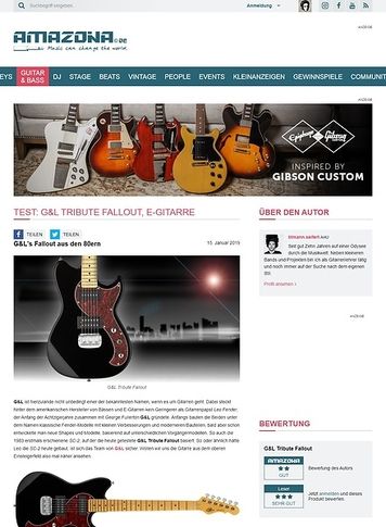 Amazona.de G&L Tribute Fallout Amazona.de G&L Tribute Fallout