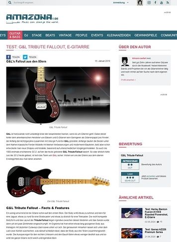 Amazona.de G&L Tribute Fallout Amazona.de G&L Tribute Fallout
