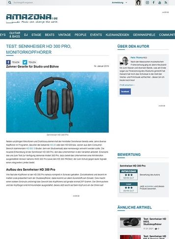 Amazona.de Sennheiser HD 300 Pro Amazona.de Sennheiser HD 300 Pro