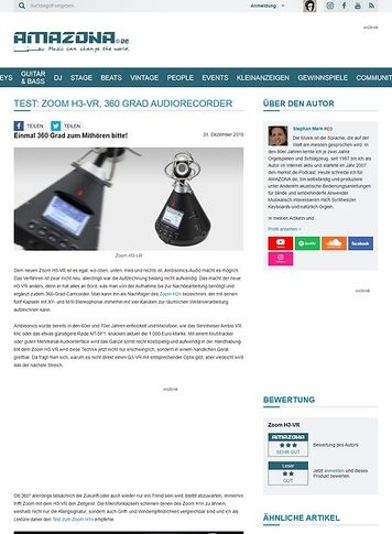 Amazona.de Zoom H3-VR Amazona.de Zoom H3-VR